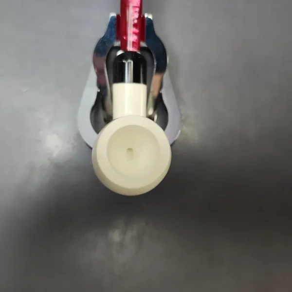 Smooth Egg w/ Red Stem & Case Estate Block Meerschaum Pipe, Unsmoked - Image 5