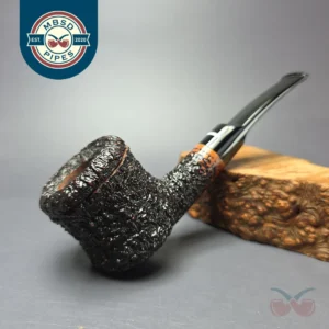 Don Carlos One Note Rusticated Pot Estate Briar Pipe, Italian Estates