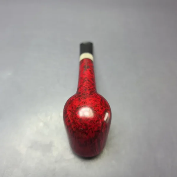 Brentegani Smooth Brandy Lovat w/ Horn Handmade Briar Pipe, New - Image 9
