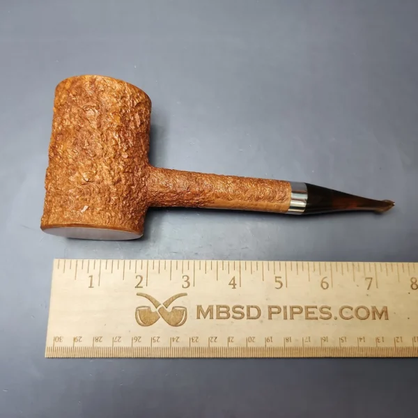 Ardor Urano Big Magnum Partially Rusticated Poker w/ Silver Estate Briar Pipe, Unsmoked - Image 9
