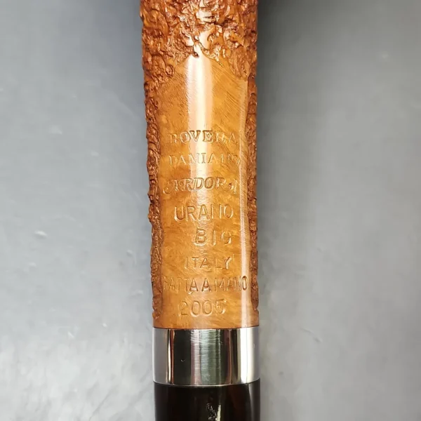 Ardor Urano Big Magnum Partially Rusticated Poker w/ Silver Estate Briar Pipe, Unsmoked - Image 11