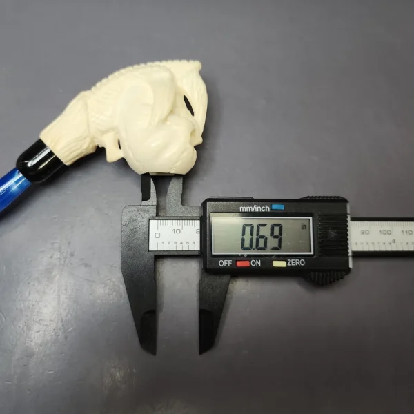 Skull & Claw Estate Block Meerschaum Pipe w/ Case, Unsmoked - Image 10