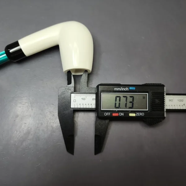 Smooth Bent Billiard w/ Blue Stem & Case Estate Block Meerschaum Pipe, Unsmoked - Image 10