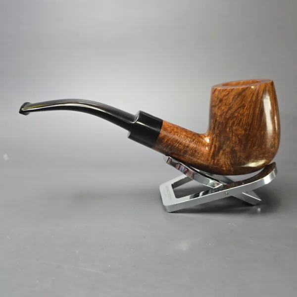 James Upshall P Grade EXL Smooth Bent Billiard Estate Briar Pipe, Unsmoked, 9mm - Image 4