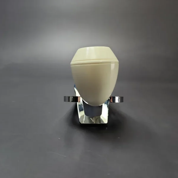 Smooth Rhodesian Estate Block Meerschaum Pipe w/ Case, Unsmoked - Image 4