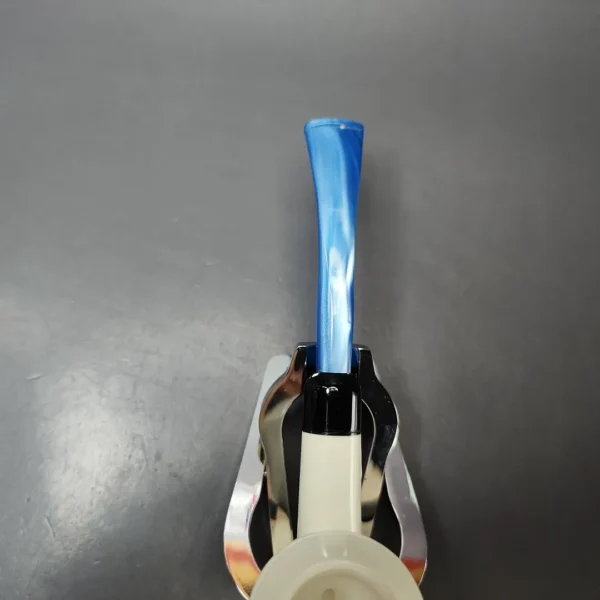 Smooth Rhodesian Estate Block Meerschaum Pipe w/ Case, Unsmoked - Image 6