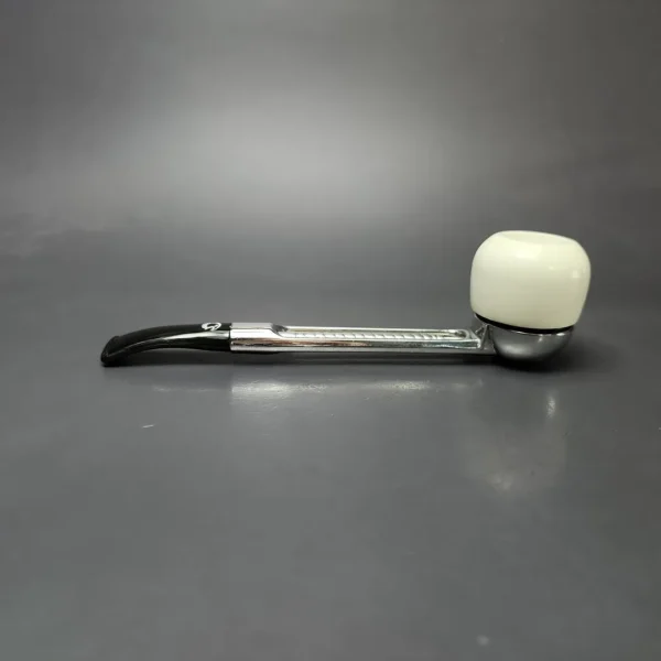Falcon Classic Curved w/ MBSD Meerschaum Apple Block Meerschaum Bowl Pipe, New - Image 7