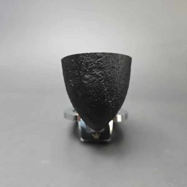 Piero Vitale Partially Sandblasted Dublin Pickaxe w/ Horn (2 Star) Handmade Briar Pipe, New - Image 3