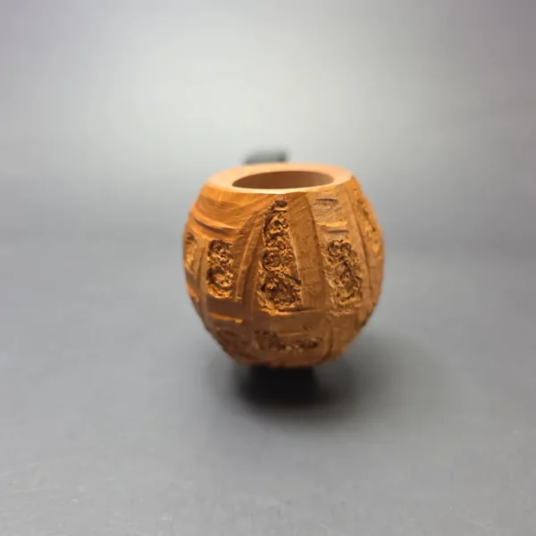 Ardor Meteora Fantasy Rusticated Blowfish w/ Silver Estate Briar Pipe, Unsmoked - Image 4