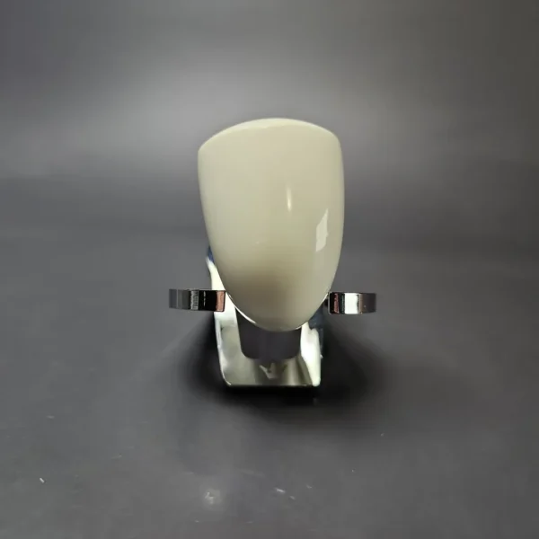 Smooth Bent Billiard Estate Block Meerschaum Pipe w/ Case, Unsmoked - Image 4