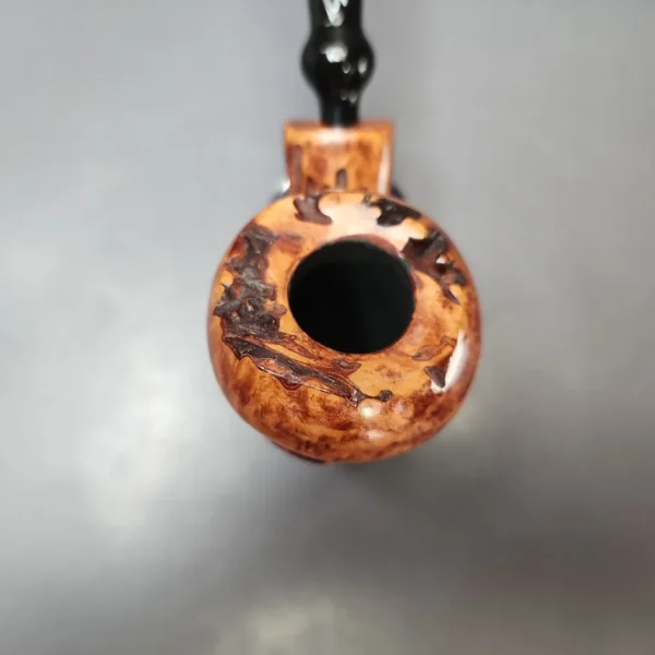 Nording Point Clear Partially Rusticated Freehand Estate Briar Pipe, Unsmoked - Image 5