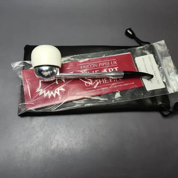 Falcon Classic Curved w/ MBSD Meerschaum Apple Block Meerschaum Bowl Pipe, New - Image 10