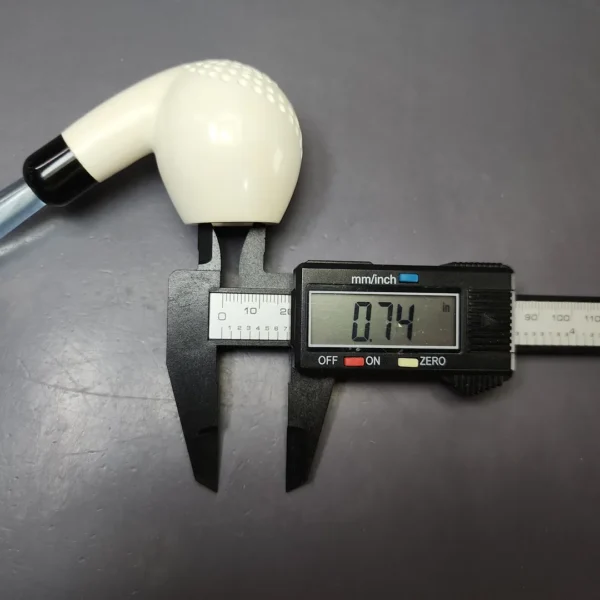 Partial Lattice Apple w/ Blue Stem & Case Estate Block Meerschaum Pipe, Unsmoked - Image 10