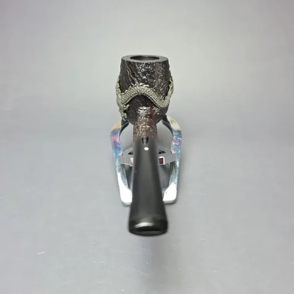 Dunhill 2014 Shell Briar 4103 Dragon w/ Silver & Rubies Estate Briar Pipe, Unsmoked - Image 11