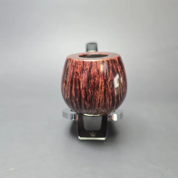 Wandi Riyadi Smooth Golden Contrast Apple w/ Ivorite Handmade Briar Pipe, New - Image 3