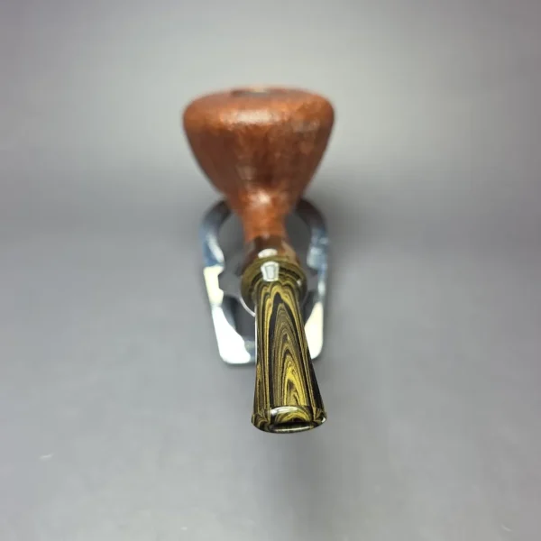 la Biota XL Sandblasted Danish Dublin w/ Horn Handmade Briar Pipe, New - Image 5