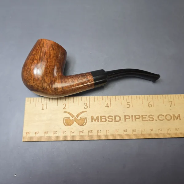James Upshall P Grade EXL Smooth Bent Billiard Estate Briar Pipe, Unsmoked, 9mm - Image 10