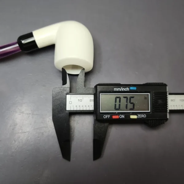 Smooth Bent Billiard Estate Block Meerschaum Pipe w/ Case, Unsmoked - Image 10