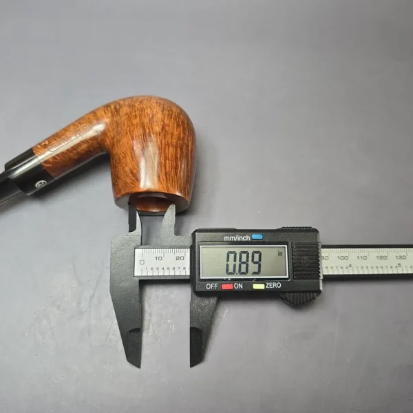 James Upshall P Grade EXL Smooth Bent Billiard Estate Briar Pipe, Unsmoked, 9mm - Image 11