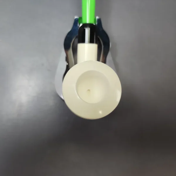 Smooth Dublin w/ Green stem & Case Estate Block Meerschaum Pipe, Unsmoked - Image 5