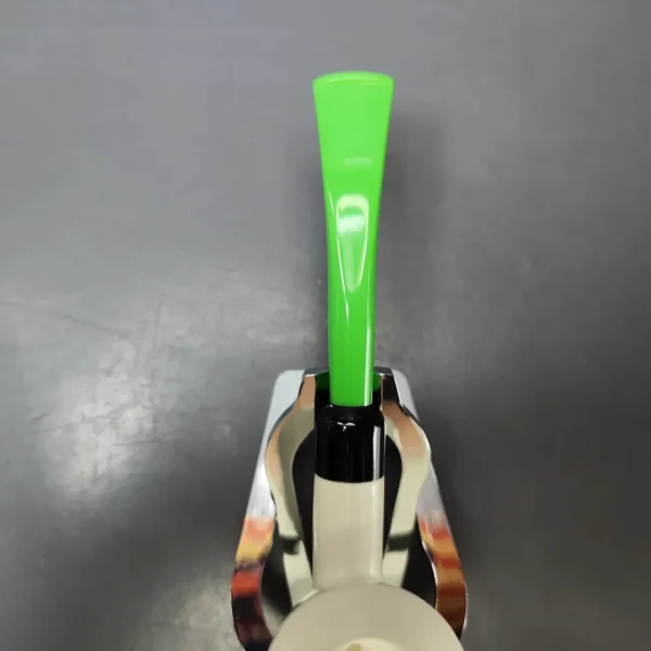 Smooth Dublin w/ Green stem & Case Estate Block Meerschaum Pipe, Unsmoked - Image 6