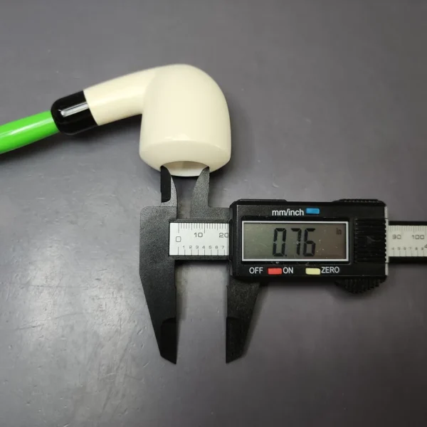 Smooth Dublin w/ Green stem & Case Estate Block Meerschaum Pipe, Unsmoked - Image 11