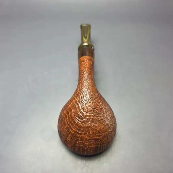 la Biota XL Sandblasted Danish Dublin w/ Horn Handmade Briar Pipe, New - Image 8