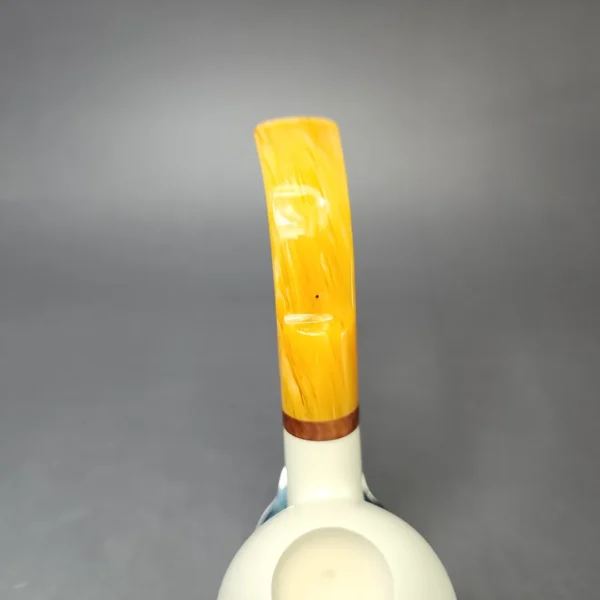 MBSD Meerschaum Deluxe Smooth Apple Block Meerschaum Pipe, Briar-Mortise, New - Image 5