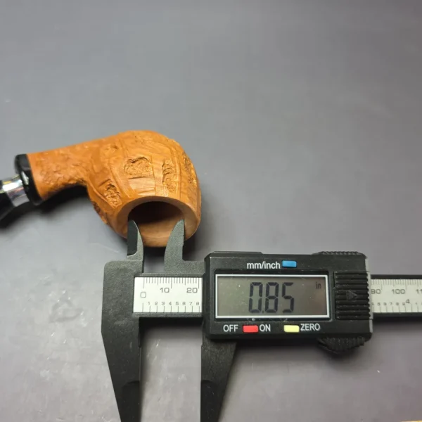 Ardor Meteora Fantasy Rusticated Blowfish w/ Silver Estate Briar Pipe, Unsmoked - Image 12