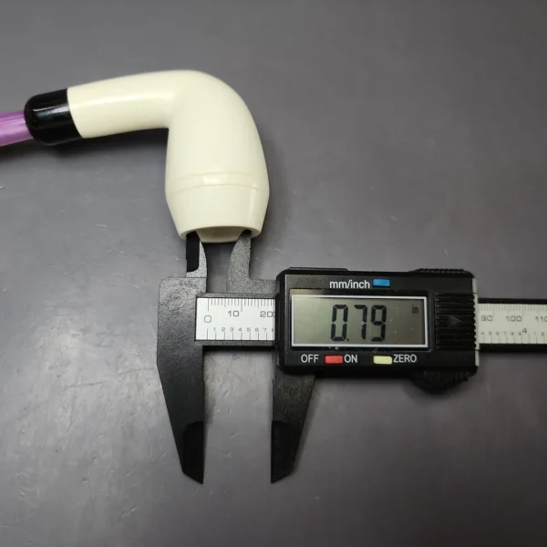 Smooth Stack Rhodesian w/ Purple Stem & Case Estate Block Meerschaum Pipe, Unsmoked - Image 10