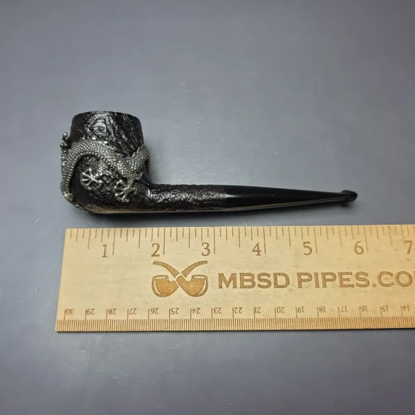 Dunhill 2014 Shell Briar 4103 Dragon w/ Silver & Rubies Estate Briar Pipe, Unsmoked - Image 16