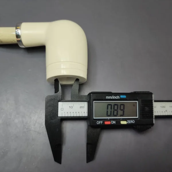 MBSD Meerschaum Silver Smooth Stack Billiard Reverse Calabash Block Meerschaum Pipe, New - Image 9