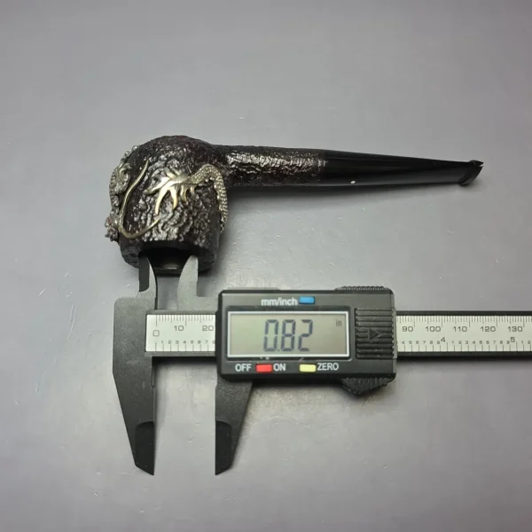 Dunhill 2014 Shell Briar 4103 Dragon w/ Silver & Rubies Estate Briar Pipe, Unsmoked - Image 17