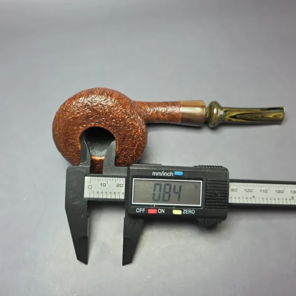 la Biota XL Sandblasted Danish Dublin w/ Horn Handmade Briar Pipe, New - Image 11