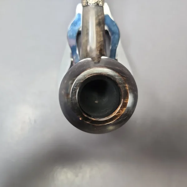 Nording Silver Classic Smooth Rhodesian Horn Estate Briar Pipe, Unsmoked - Image 4