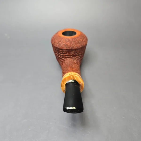 Yang Kun Sandblasted Dublin w/ Masur Birch Handmade Briar Pipe, New - Image 5