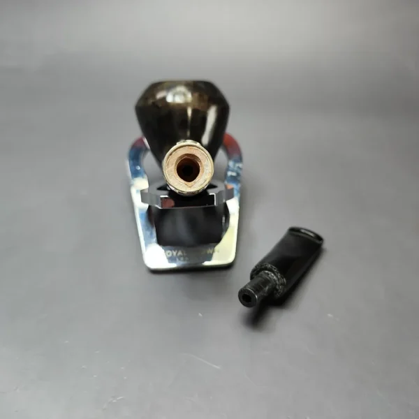 Nording Silver Classic Smooth Rhodesian Horn Estate Briar Pipe, Unsmoked - Image 11