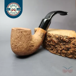 Morgan Bones Sandblasted Oom Paul Briar Pipe, New