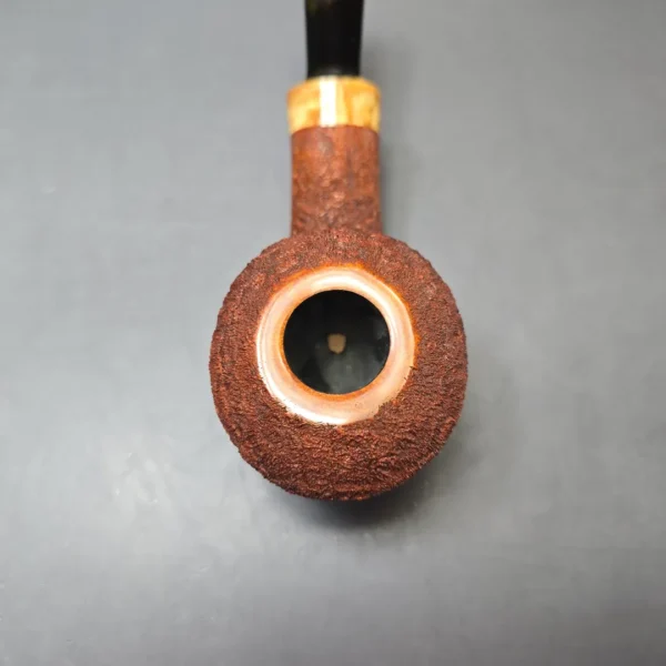 Yang Kun Sandblasted Dublin w/ Masur Birch Handmade Briar Pipe, New - Image 6