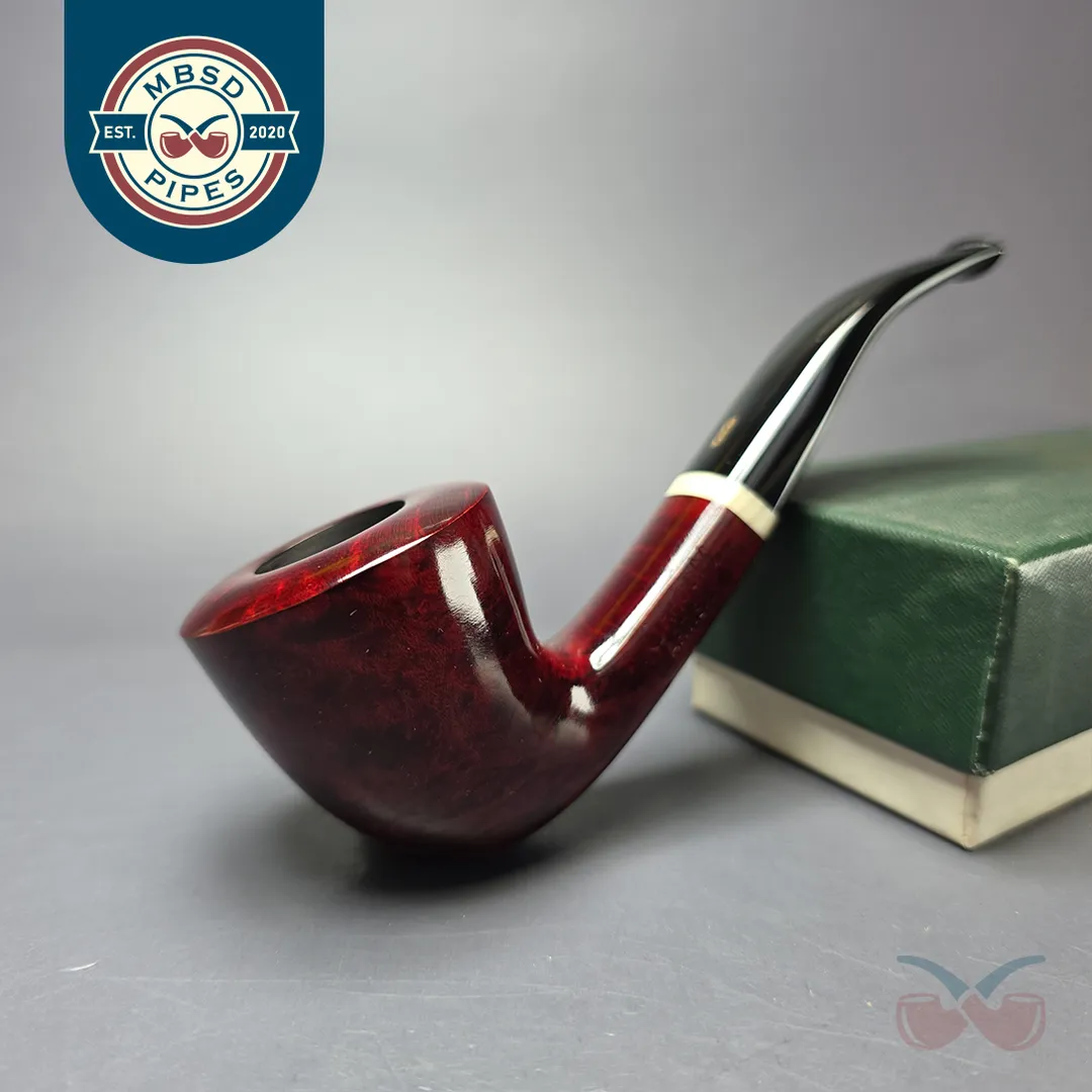 Chacom Artisan 412 Smooth Panel Shank Dublin Estate Briar Pipe, Unsmoked
