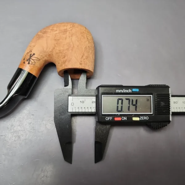 Morgan Bones Sandblasted Oom Paul Briar Pipe, New - Image 9