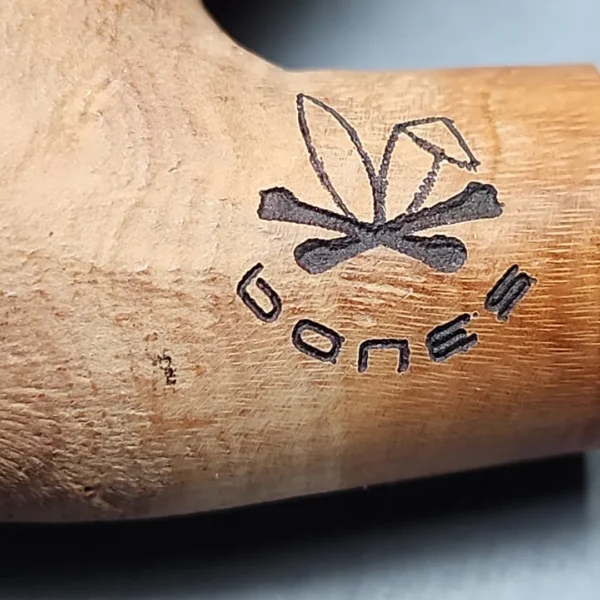 Morgan Bones Sandblasted Oom Paul Briar Pipe, New - Image 10