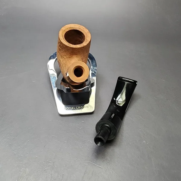 Morgan Bones Sandblasted Oom Paul Briar Pipe, New - Image 11