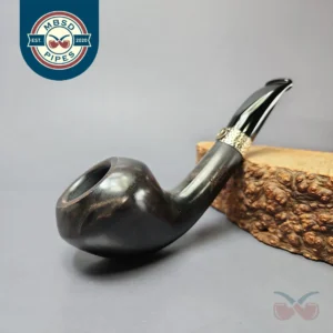 Nording Silver Classic Smooth Rhodesian Horn Estate Briar Pipe, Unsmoked