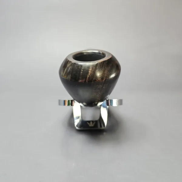 Nording Silver Classic Smooth Rhodesian Horn Estate Briar Pipe, Unsmoked - Image 3