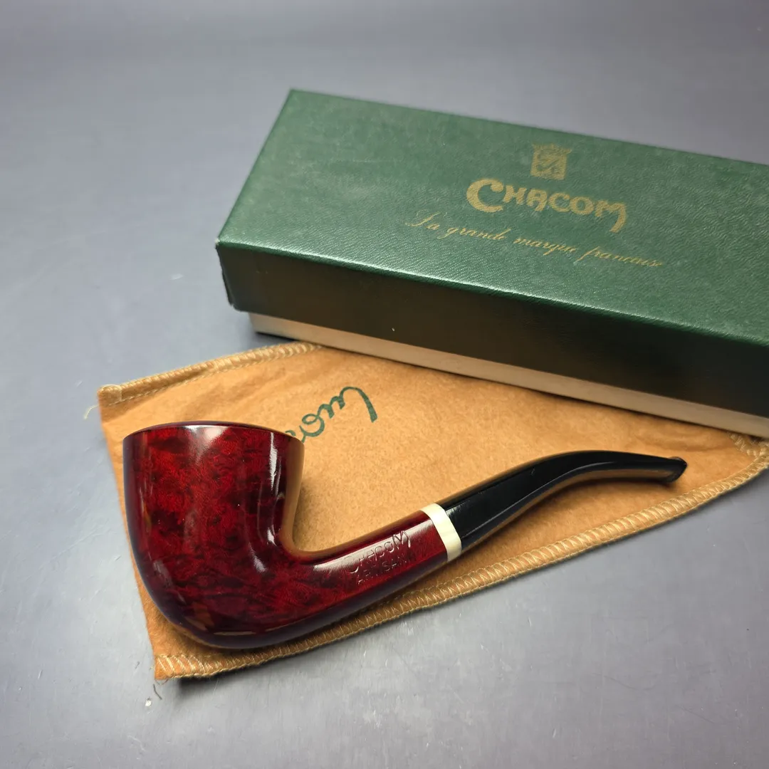Chacom Artisan 412 Smooth Panel Shank Dublin Estate Briar Pipe, Unsmoked - Image 2