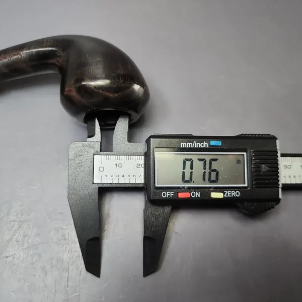 Nording Silver Classic Smooth Rhodesian Horn Estate Briar Pipe, Unsmoked - Image 9