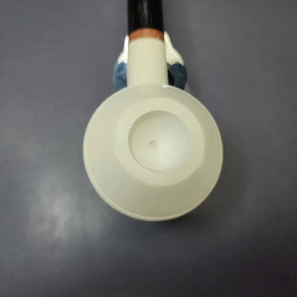 MBSD Meerschaum Deluxe Smooth Squat Rhodesian Block Meerschaum Pipe, New - Image 4