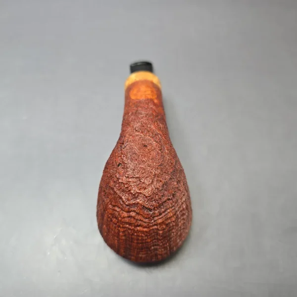 Yang Kun Sandblasted Dublin w/ Masur Birch Handmade Briar Pipe, New - Image 8