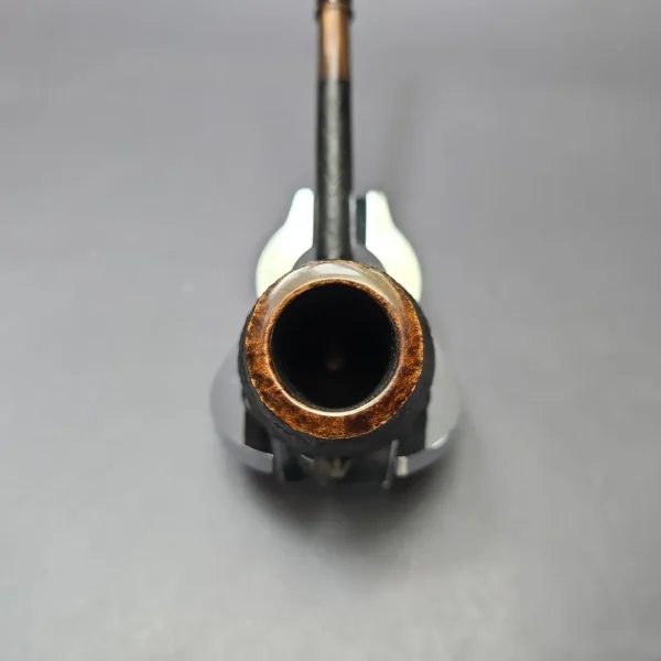 Piero Vitale Partially Sandblasted Pencil Shank Lovat w/ Horn Handmade Briar Pipe, New - Image 6